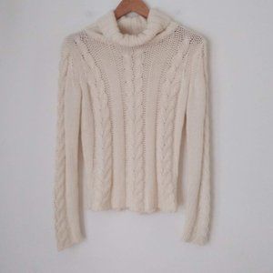 💥 EUC International Concept Cable Knit Cowl Neck Sweater